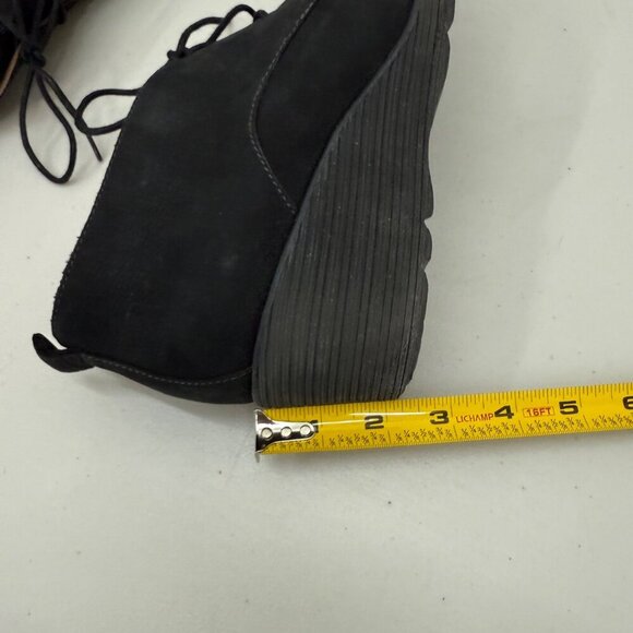 Dansko Cadee Black Nubuck Wedge Ankle Bootie Shoes 1621100200 Womens 41 US 10.5 - Picture 10 of 10